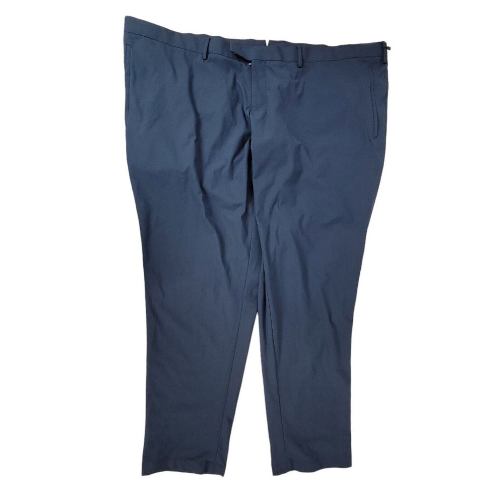 Sene Mens 48X32 Soho Flex Dress Pants Slacks Golf Suit Sport Tech Stretch Blue